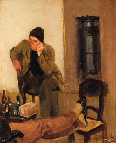 Charles Lundh in Conversation with Christian Krohg by Christian Krohg